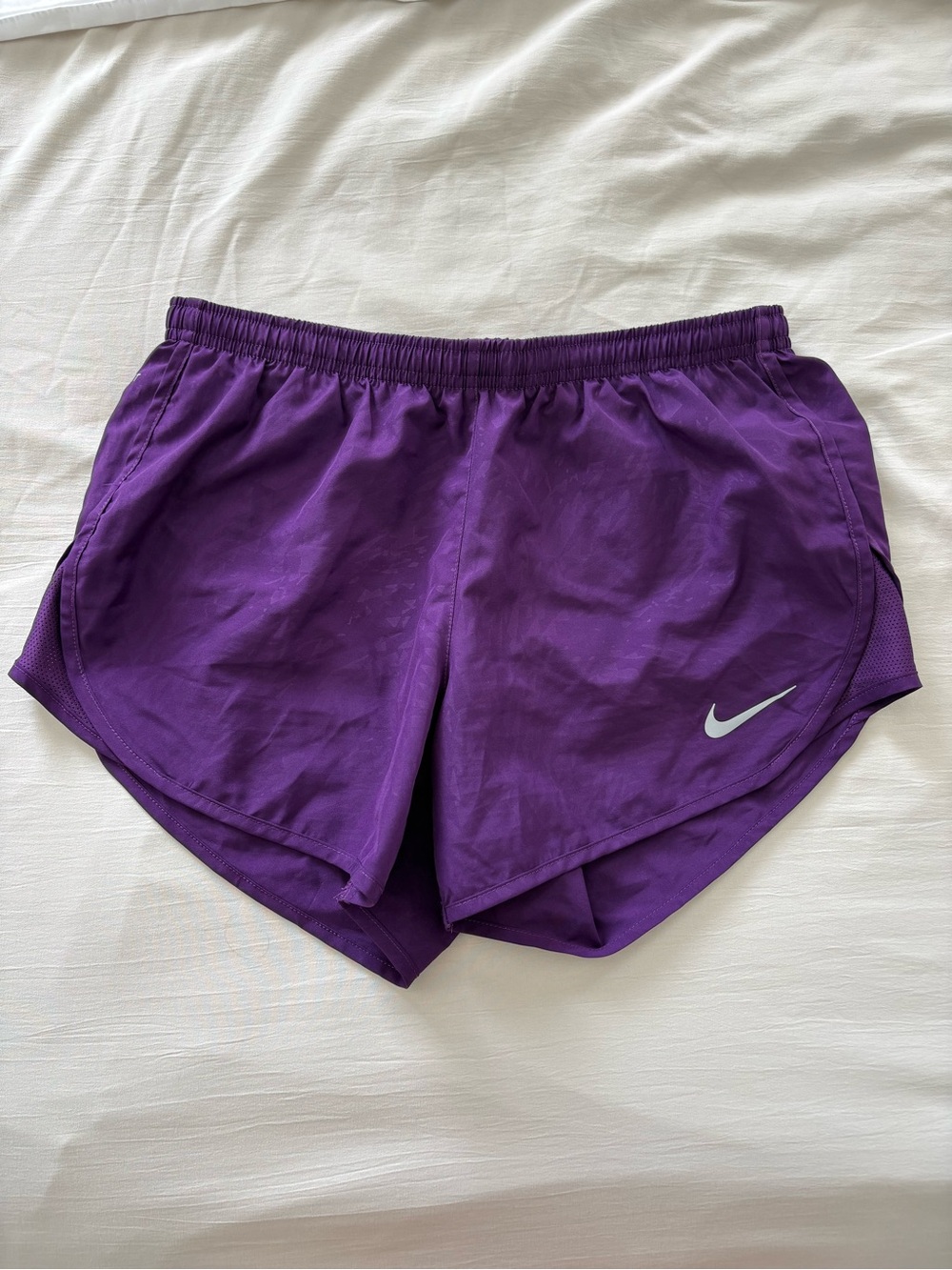 Nike Women’s Purple Running Shorts with Reflective Swoosh